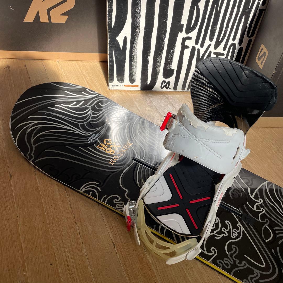 BURTON×SALOMON　バートン　サロモン　クアンタムバイン付スノーボード