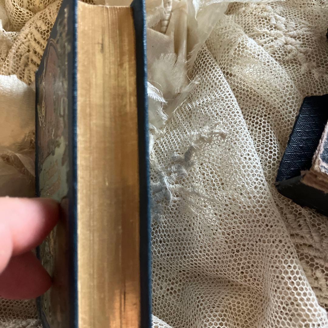 ドイツアンティーク聖書　可愛らしい天使　装丁　カバー付き