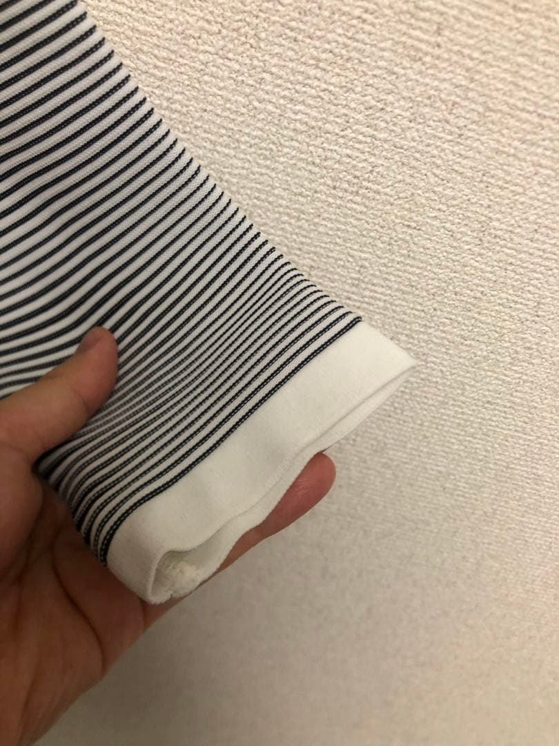 【美品】デサントゴルフ　ストライプデザイン フルジップジャケット