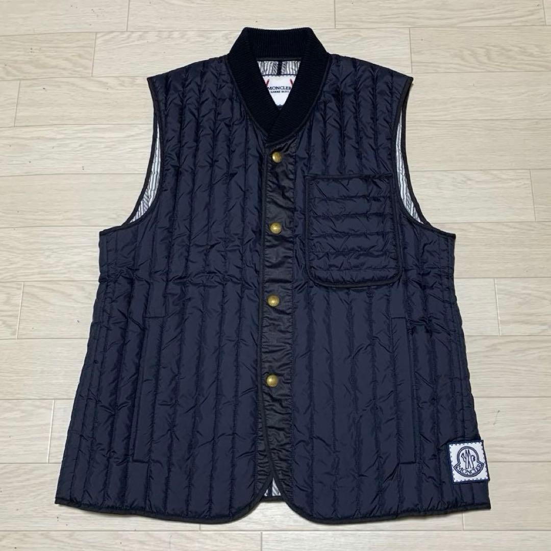 【希少】モンクレール　 ガムブルー　ダウンベスト　ネイビー　サイズ0 5D96