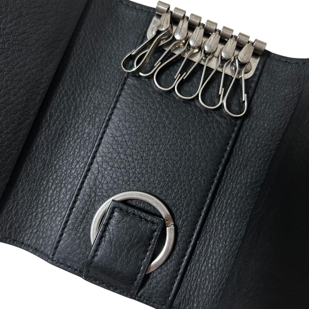 【稀少】サルヴァトーレフェラガモキーケース 6連 ガンチーニ レザー ブラック