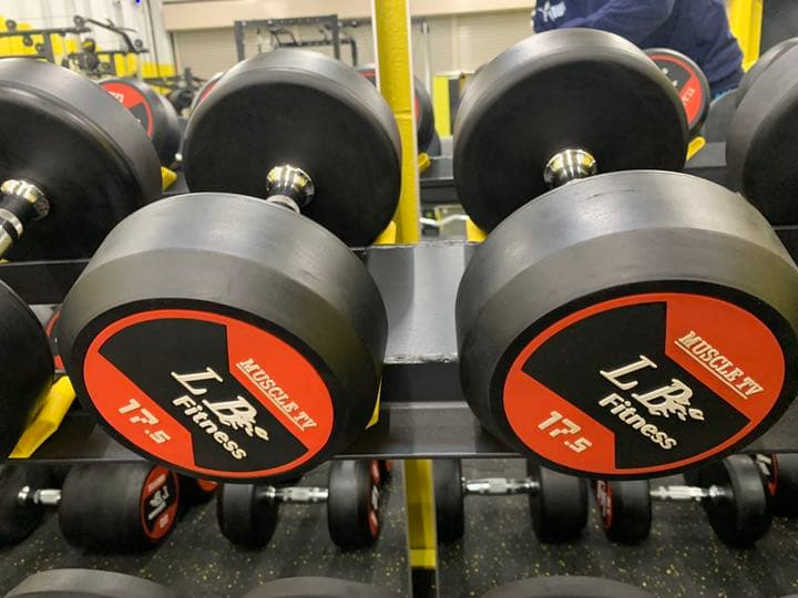 ラバーダンベル　　22.5kg 2個