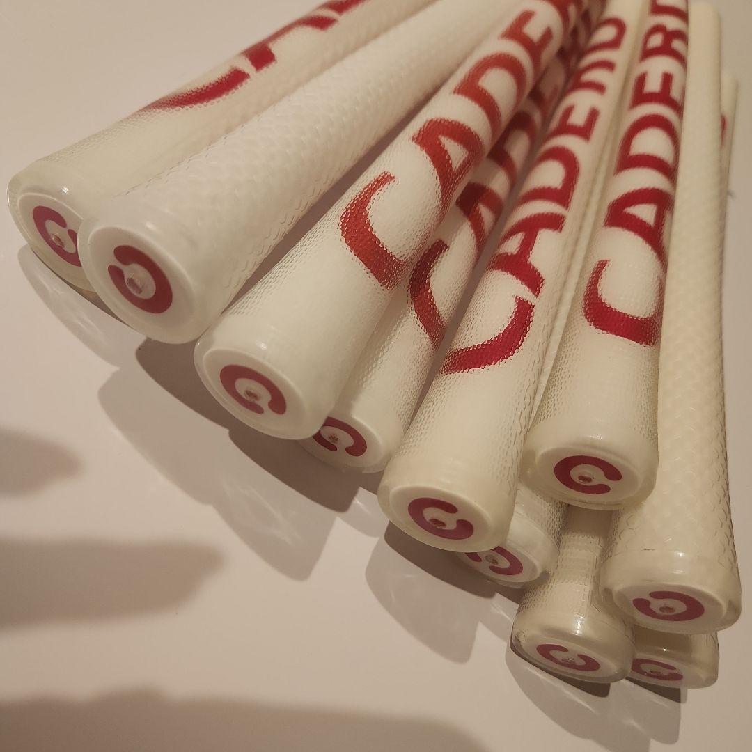 カデロ cadero ゴルフ グリップ ホワイト レッド 10本
