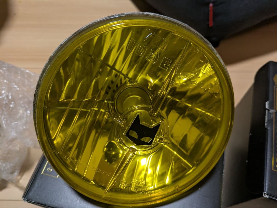 マーシャルライト　722・702ヘッドライプ　イエロー　180φ　両目セット