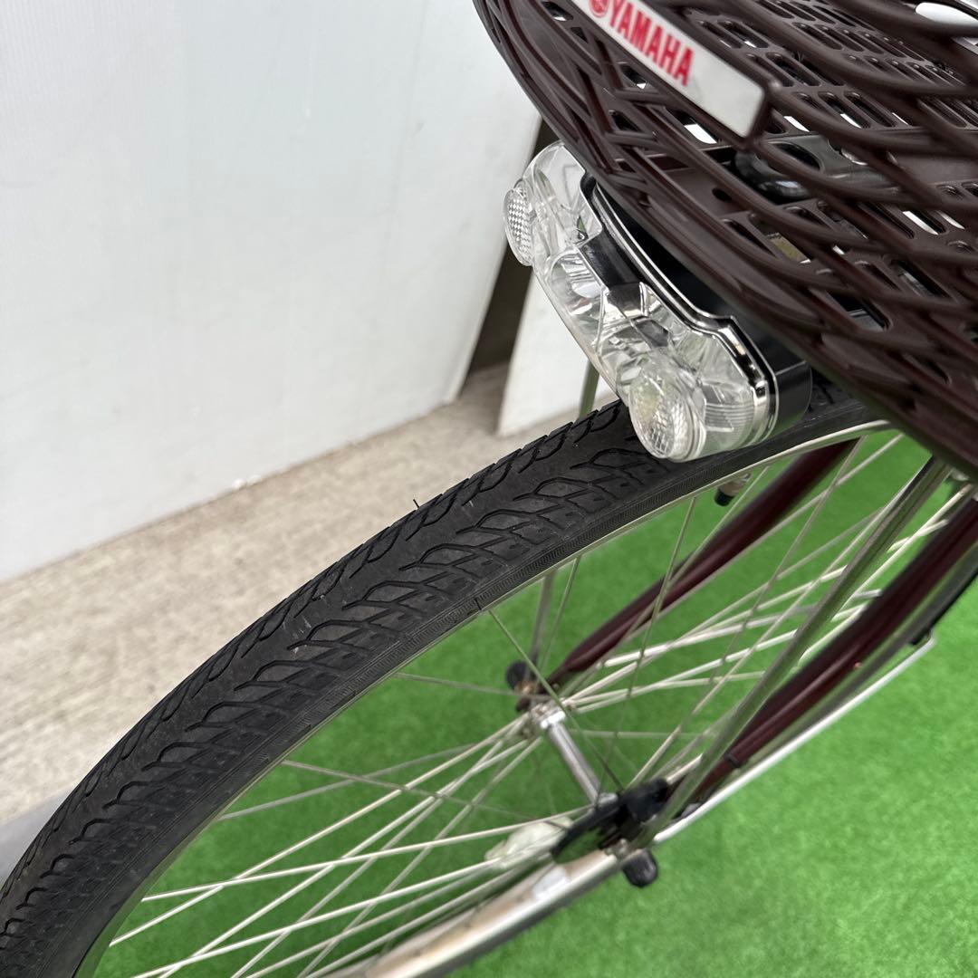 YAMAHAヤマハ電動アシスト自転車26インチ バッテリー12.3Ah ブラウン