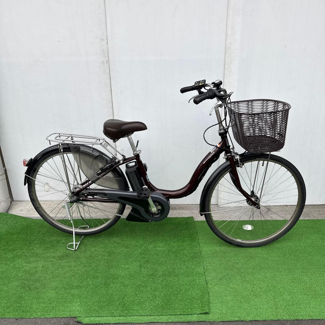 YAMAHAヤマハ電動アシスト自転車26インチ バッテリー12.3Ah ブラウン