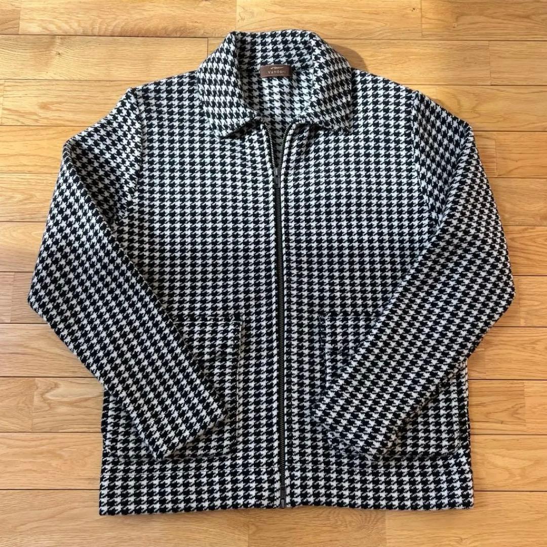 Vandori ヴァンドリ 千鳥柄 ウール100% ジャケット サイズ3