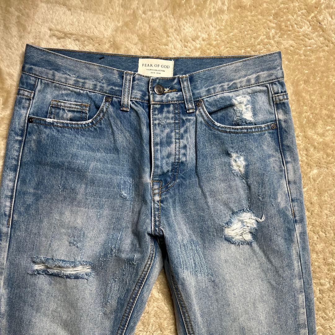 Fear of godスキーニーデニム　ダメージ加工　サイズ30