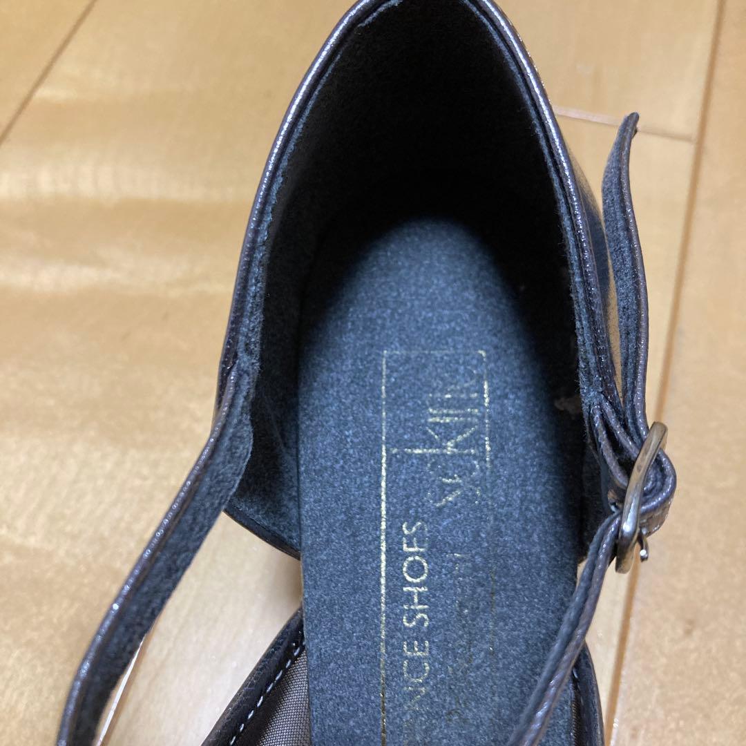 値下げ中sekine ダンスシューズ　グレーキット (24cm /:5.5cm)