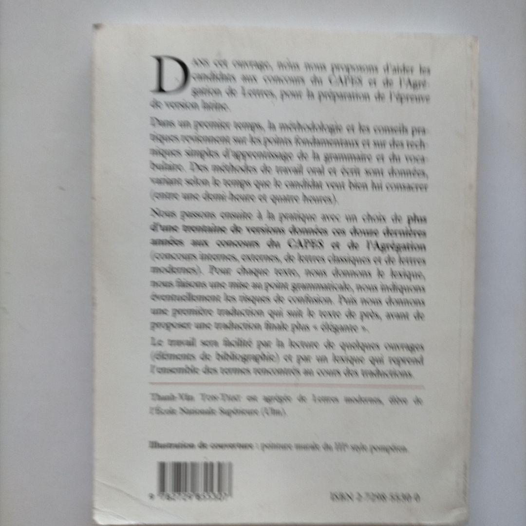 洋書 La Version Latine Metdlg & sujets corrgs